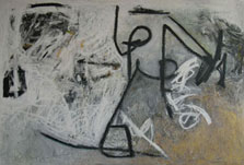 A Love Supreme: Pursuance, 2002, oil stick on canvas, 48 x 72 in