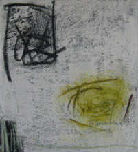 365 Varet, 2003, oil stick on canvas, 46 x 44 in