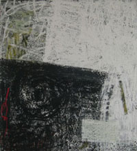 364 Varet, 2003, oil stick on canvas, 46 x 44 in